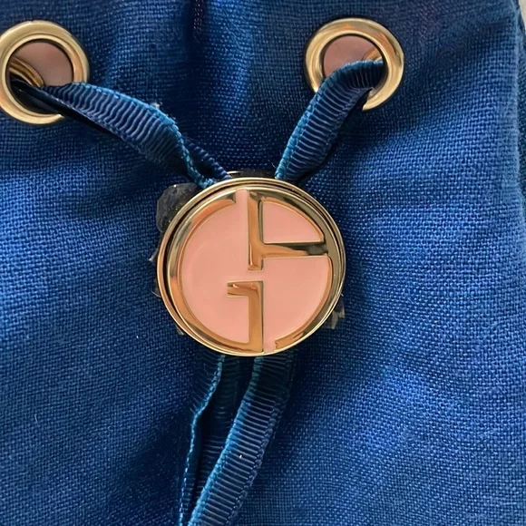 Giorgio Armani  Beauty My Way Blue makeup bag pouch - Picture 5 of 11